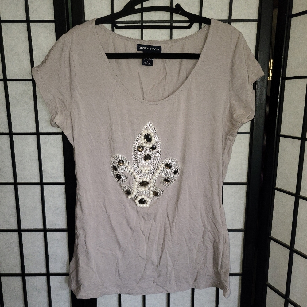 Boston Proper Scoop Neck Tee